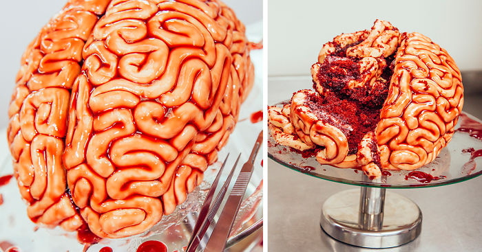 pastel de cerebro para Halloween 6 » ¿Cómo hacer el pastel más original de Halloween? 2