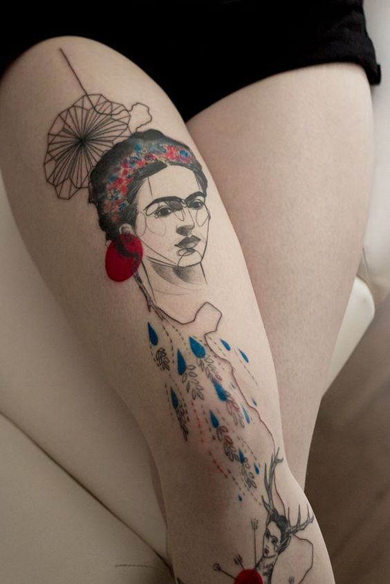 tatuajes frida kahlo 10 » Ideas Originales para Tatuajes de Frida Kahlo 5