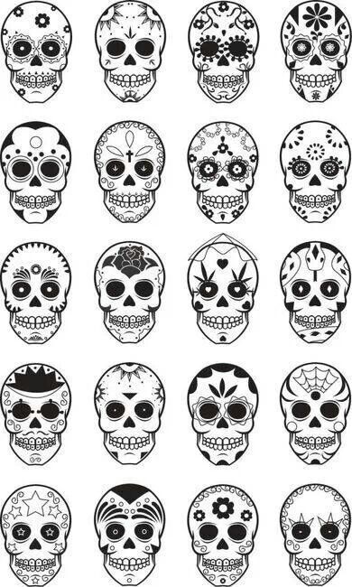 tatuajes calaveras mexicanas diseños 4 » Tatuajes de Calaveras Mexicanas (+Significados) 37