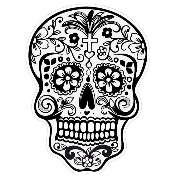 tatuajes calaveras mexicanas diseños 6 » Tatuajes de Calaveras Mexicanas (+Significados) 35