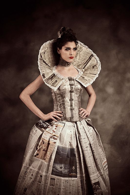 vestidos de catrinas de papel 3 » Vestidos de Catrinas: 50 Ideas Originales 32