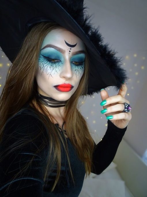 maquillaje de bruja sencillo 3 » Maquillajes de Brujas para Halloween 10