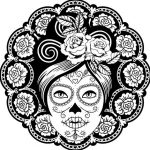 catrinas diseños bocetos tatuajes 10 » 50 Diseños de Catrinas y Bocetos de Tatuajes de Calaveras Mexicanas 19