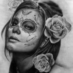 catrinas diseños bocetos tatuajes 21 » 50 Diseños de Catrinas y Bocetos de Tatuajes de Calaveras Mexicanas 27