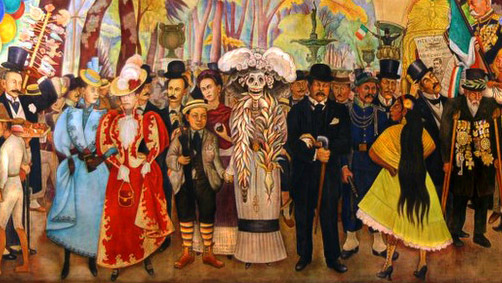 detalle mural diego rivera catrina » Origen e Historia de la Catrina Mexicana 18